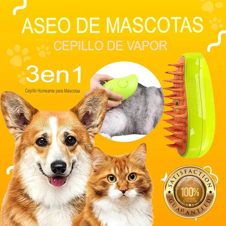 🐱 CEPILLO DE VAPOR PARA MASCOTAS 🐕 | ENVÍO GRATIS